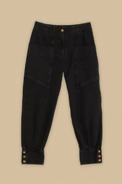 Black Denim Pants -Farm Rio 346546 05