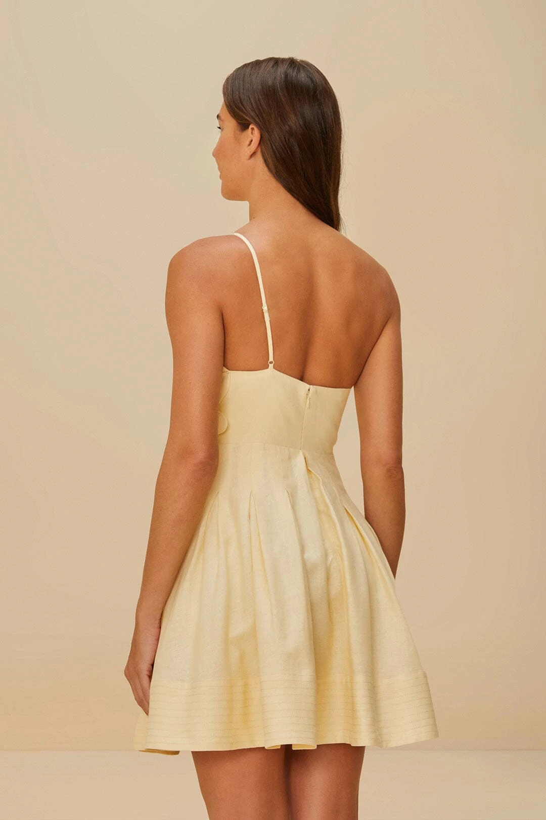 Off-White Lea LENZING™ ECOVERO™ Euroflax™ Mini Dress 3 Off-White Lea LENZING™ ECOVERO™ Euroflax™ Mini Dress - Image 3