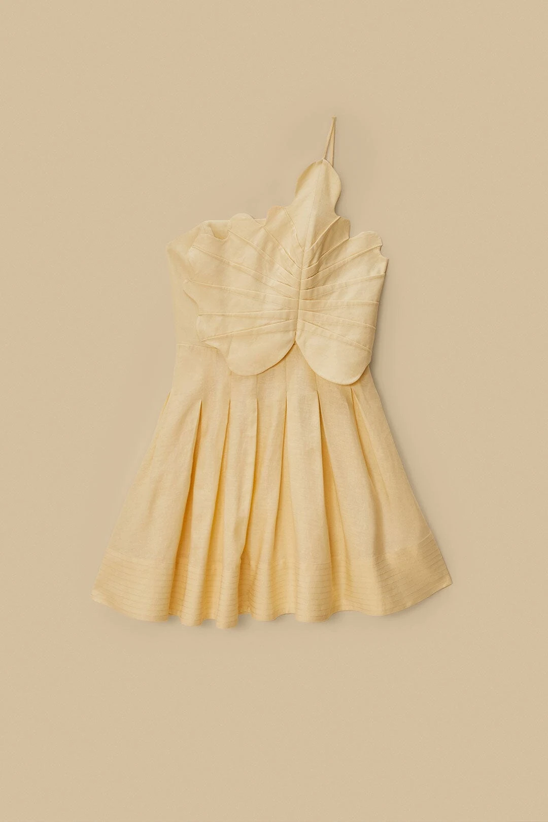 Off-White Lea LENZING™ ECOVERO™ Euroflax™ Mini Dress 4 Off-White Lea LENZING™ ECOVERO™ Euroflax™ Mini Dress - Image 4