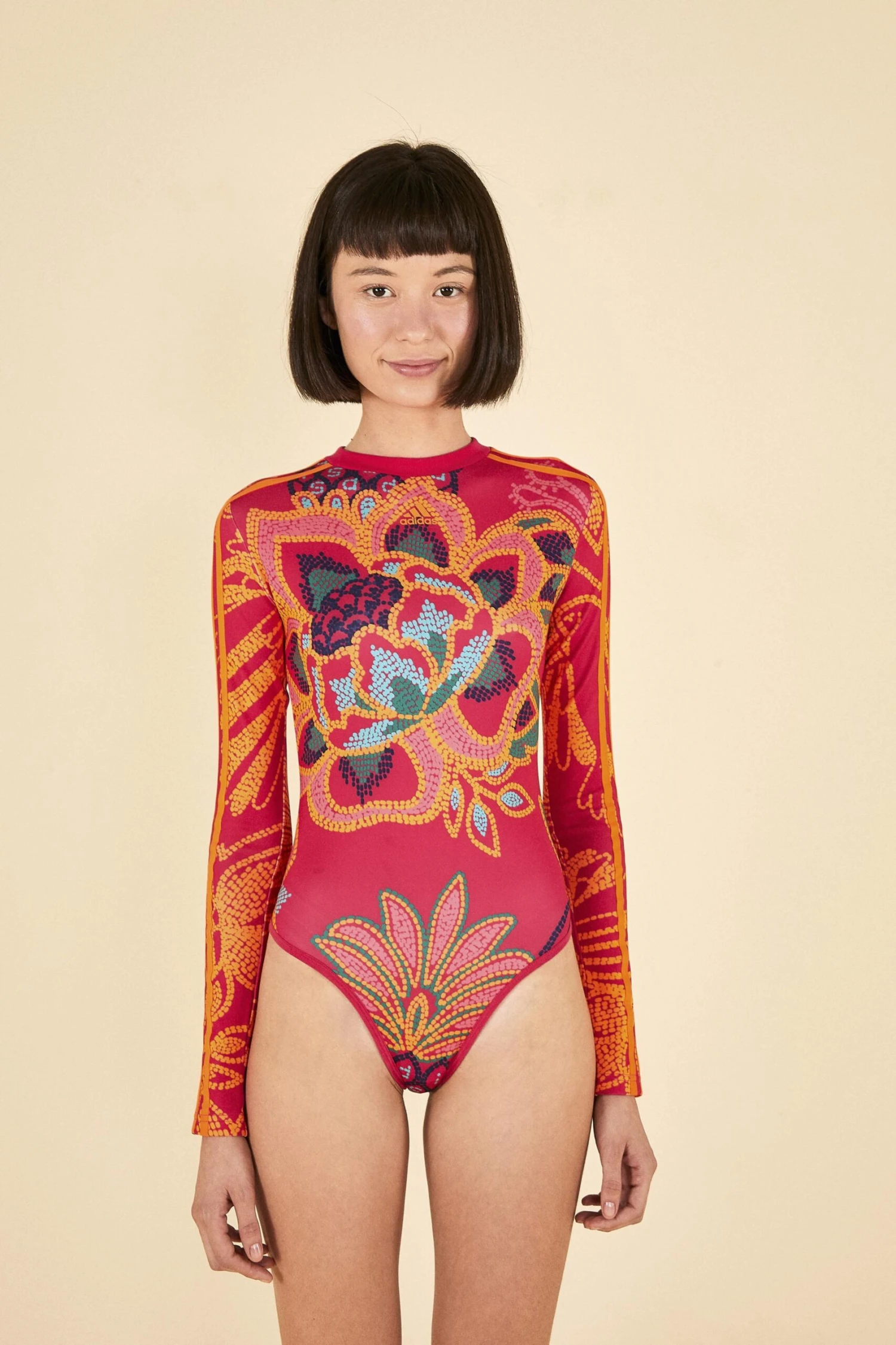 Farm Rio ADIDAS FARM Bodysuit Vivid Berry 2 Farm Rio ADIDAS FARM Bodysuit Vivid Berry - Image 2