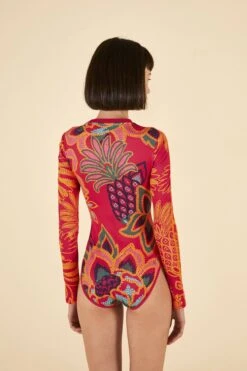 Farm Rio ADIDAS FARM Bodysuit Vivid Berry 8 Farm Rio ADIDAS FARM Bodysuit Vivid Berry -Farm Rio HI5231 04