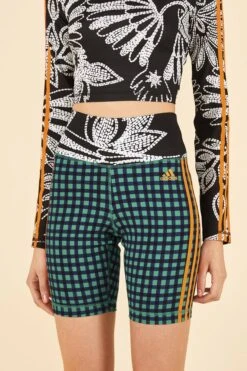 Farm Rio ADIDAS FARM Bike Shorts Green -Farm Rio HN3899 03