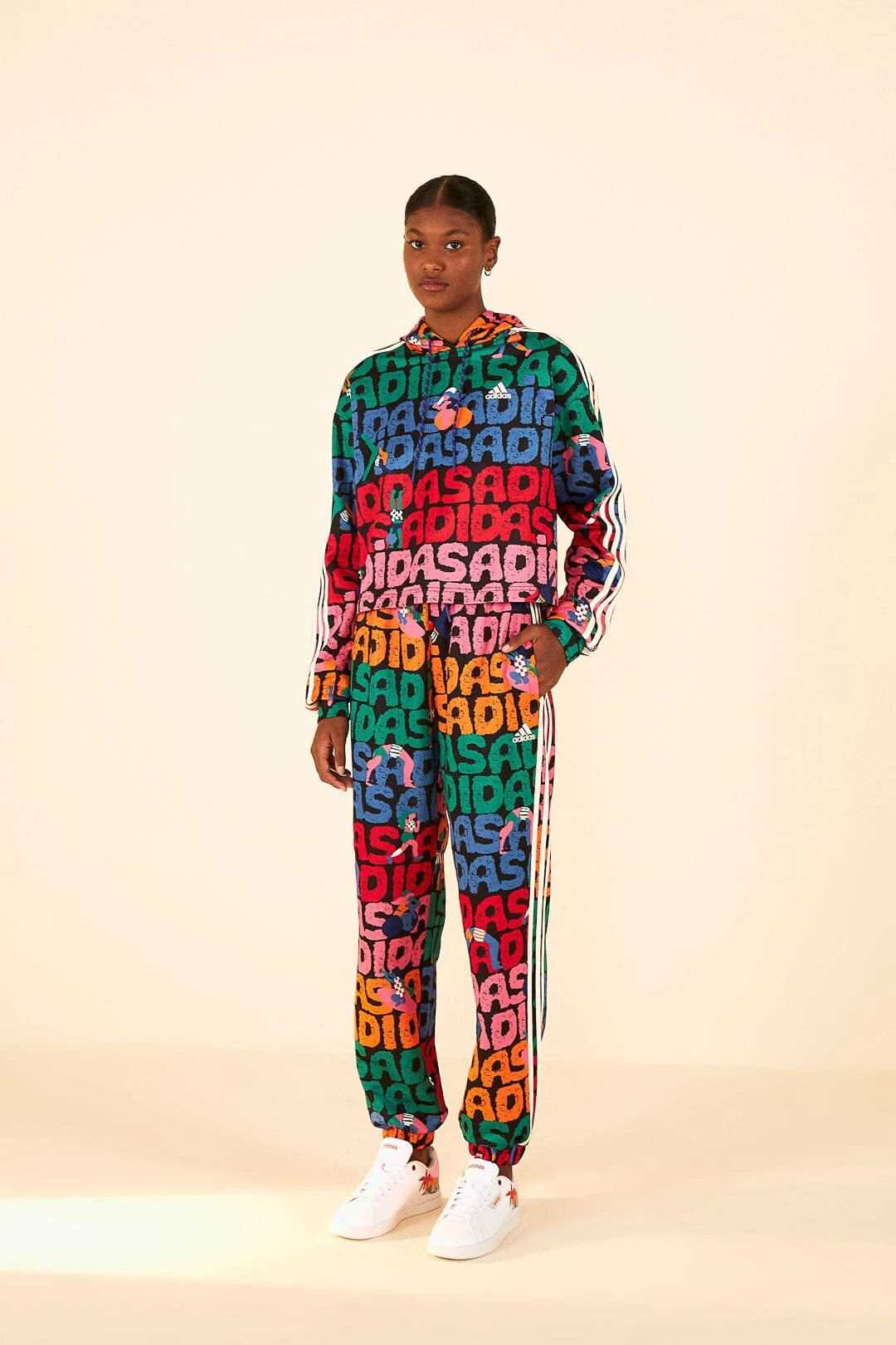 Farm Rio Adidas Farm Trackpants Black 1 Farm Rio Adidas Farm Trackpants Black