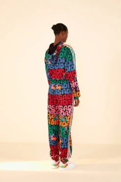 Farm Rio Adidas Farm Trackpants Black 8 Farm Rio Adidas Farm Trackpants Black -Farm Rio HS1181 03