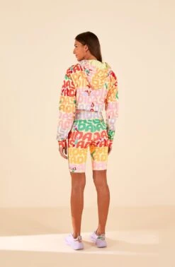 Farm Rio Adidas Farm Bike Short Pearl Citrine -Farm Rio HS1186 02