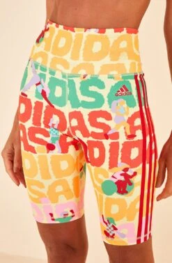 Farm Rio Adidas Farm Bike Short Pearl Citrine -Farm Rio HS1186 03