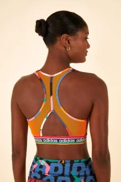 Farm Rio Farm Medium-Support Bra Bold Green / Better Scarlet -Farm Rio HS1187 03