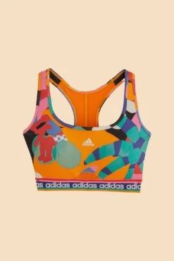 Farm Rio Farm Medium-Support Bra Bold Green / Better Scarlet -Farm Rio HS1187 06