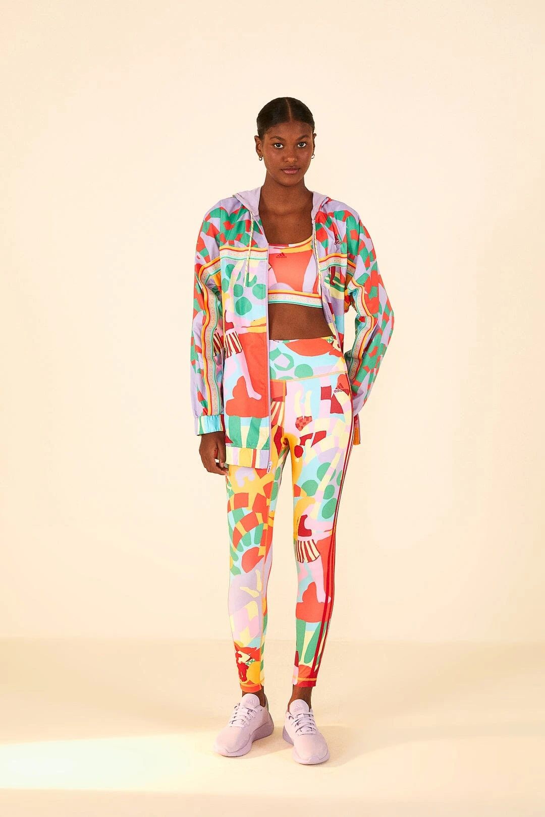 Farm Rio Adidas Farm Medium-Support Bra Gold 2 Farm Rio Adidas Farm Medium-Support Bra Gold - Image 2