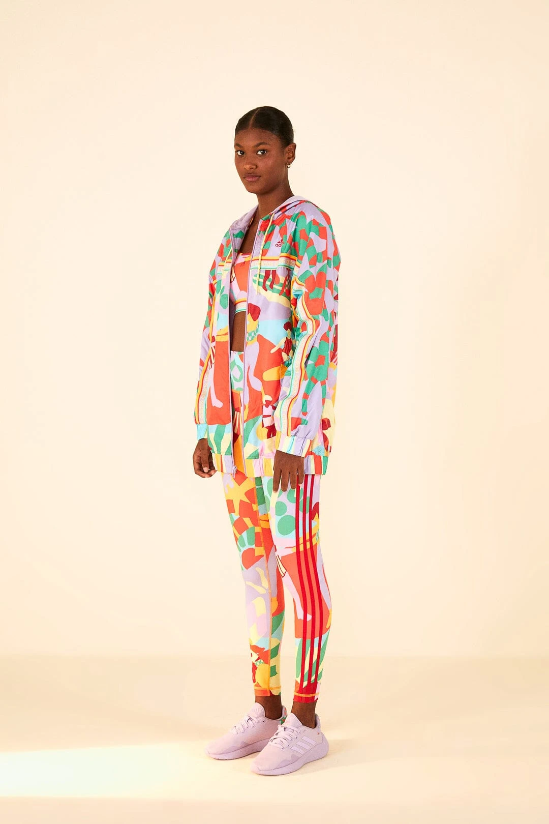 Farm Rio Adidas Farm Training Tights Gold 1 Farm Rio Adidas Farm Training Tights Gold