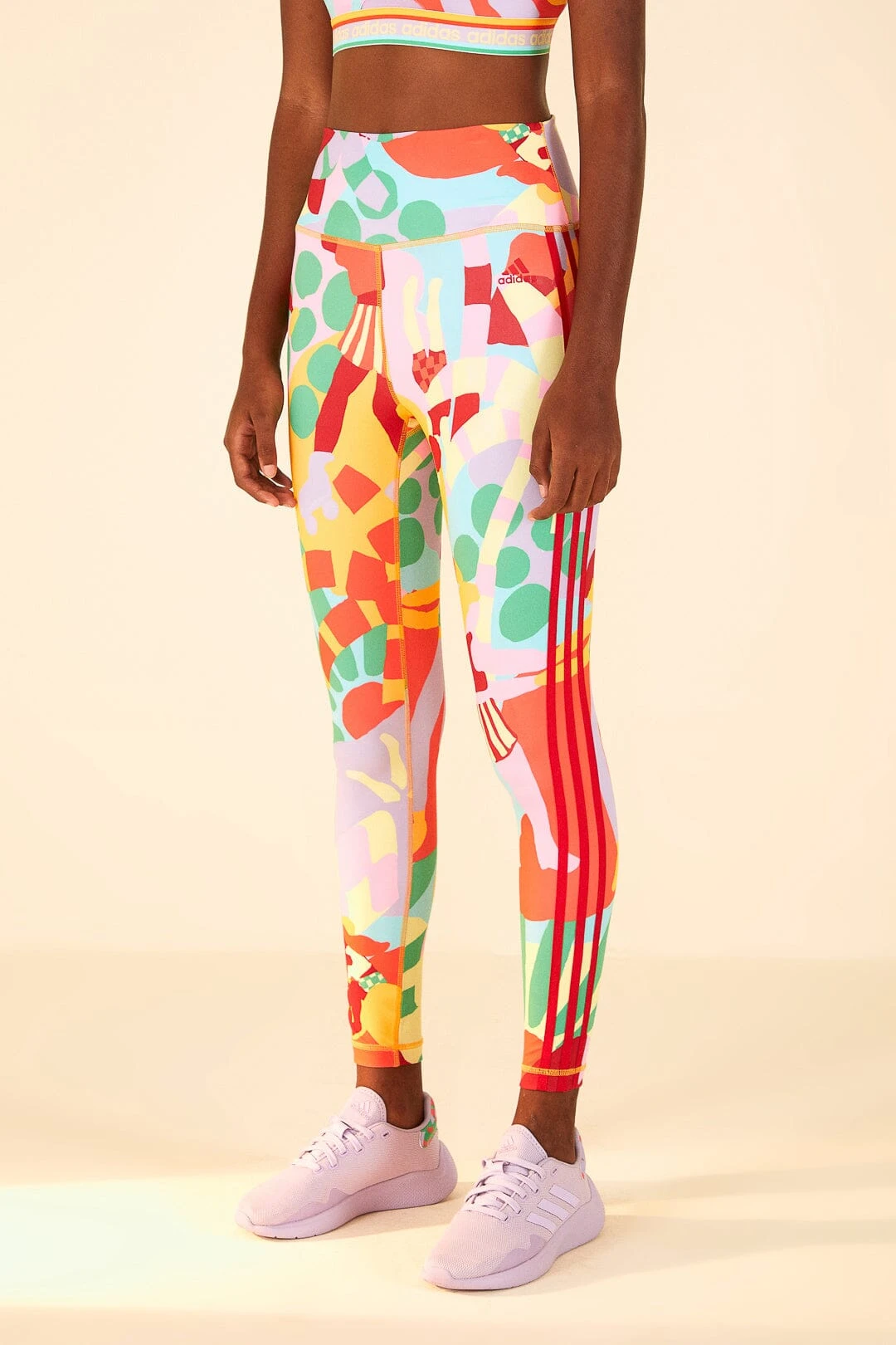 Farm Rio Adidas Farm Training Tights Gold 3 Farm Rio Adidas Farm Training Tights Gold - Image 3