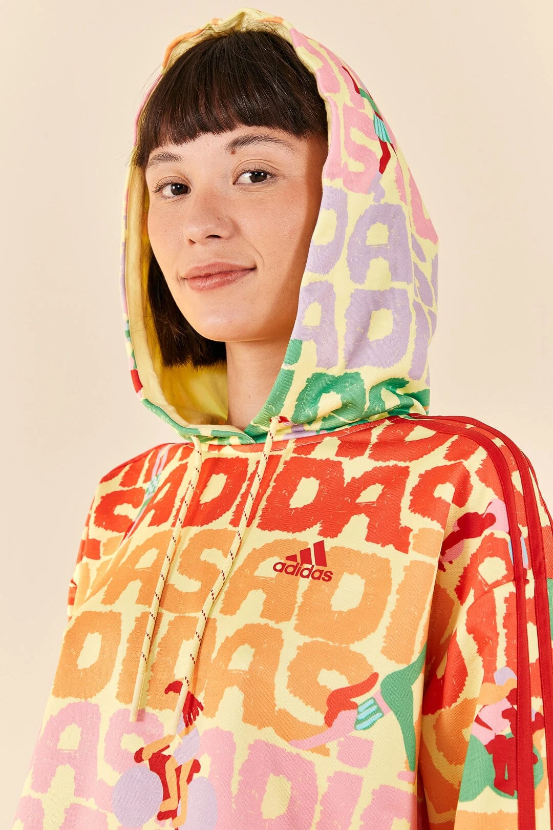 Farm Rio Adidas Farm Hoodie Pearl Citrine 3 Farm Rio Adidas Farm Hoodie Pearl Citrine - Image 3