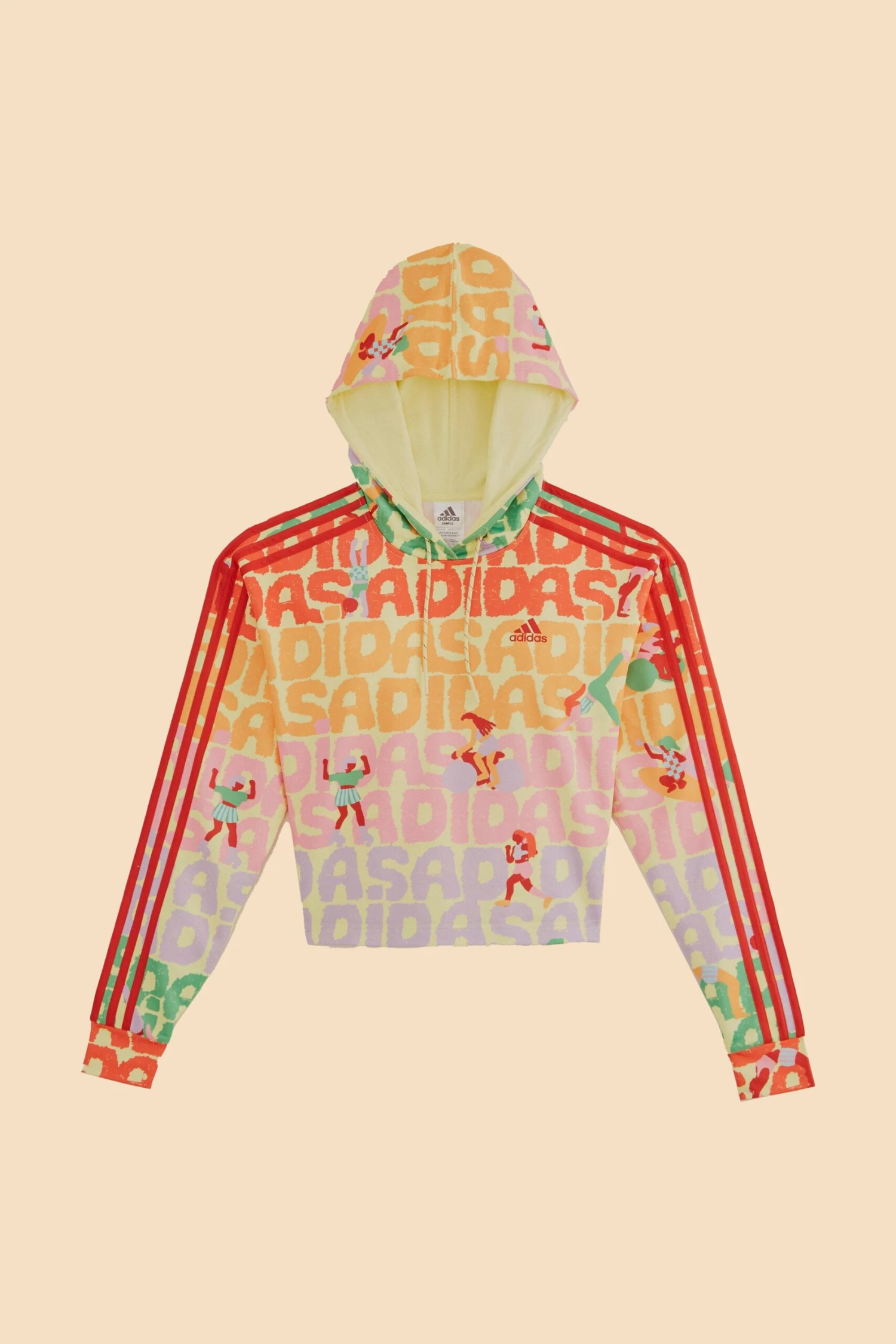 Farm Rio Adidas Farm Hoodie Pearl Citrine 6 Farm Rio Adidas Farm Hoodie Pearl Citrine - Image 6