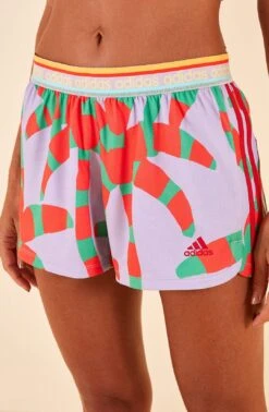 Farm Rio Adidas Farm Pacer Shorts Purple 7 Farm Rio Adidas Farm Pacer Shorts Purple -Farm Rio HS1198 04