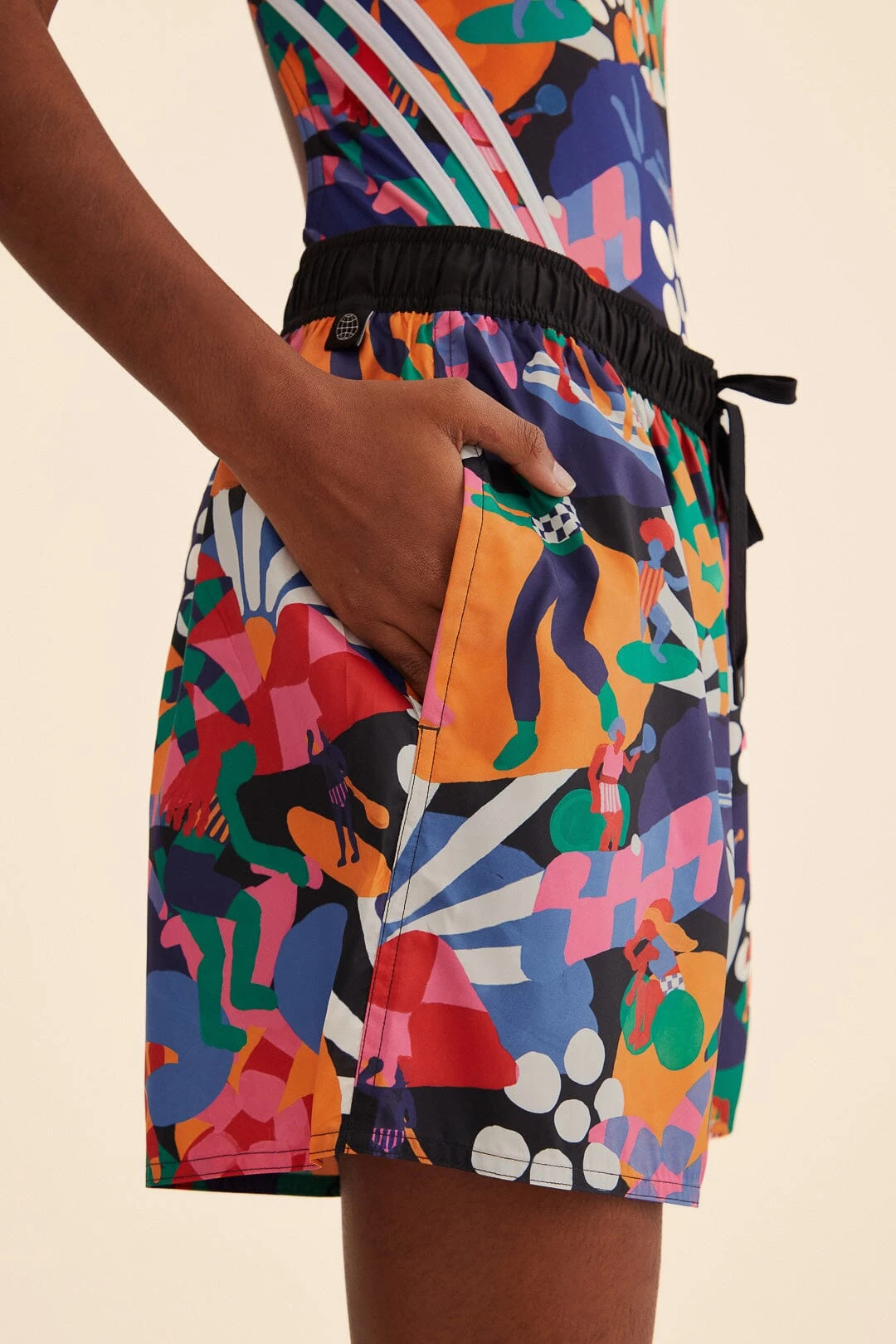 Farm Rio Adidas Farm Uf Shorts Black 2 Farm Rio Adidas Farm Uf Shorts Black - Image 2