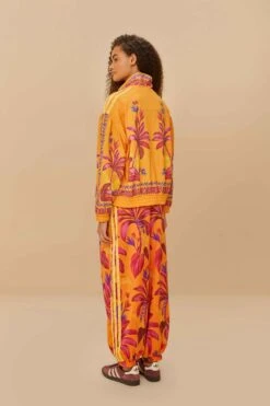 Adidas Tropical Breeze Bright Orange Pants -Farm Rio JD6301 03