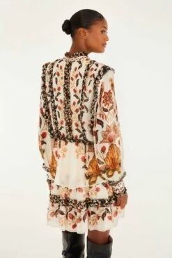 Farm Rio Cream Berry Garden Mini Dress -Farm Rio farm rio cream berry garden mini dress 346118 3