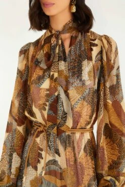 Farm Rio Cream Dotted Macaws Long Sleeve Maxi Dress 6 Farm Rio Cream Dotted Macaws Long Sleeve Maxi Dress -Farm Rio farm rio cream dotted macaws long sleeve maxi dress 339844 2