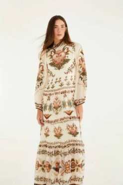 Farm Rio Cream Majestic Hearts Maxi Dress 7 Farm Rio Cream Majestic Hearts Maxi Dress -Farm Rio farm rio cream majestic hearts maxi dress 346167 1