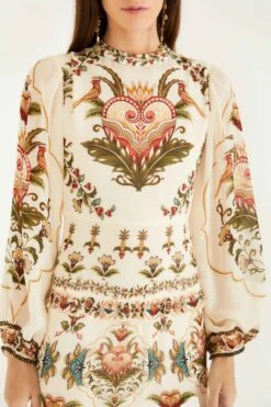 Farm Rio Cream Majestic Hearts Maxi Dress 6 Farm Rio Cream Majestic Hearts Maxi Dress -Farm Rio farm rio cream majestic hearts maxi dress 346167 2