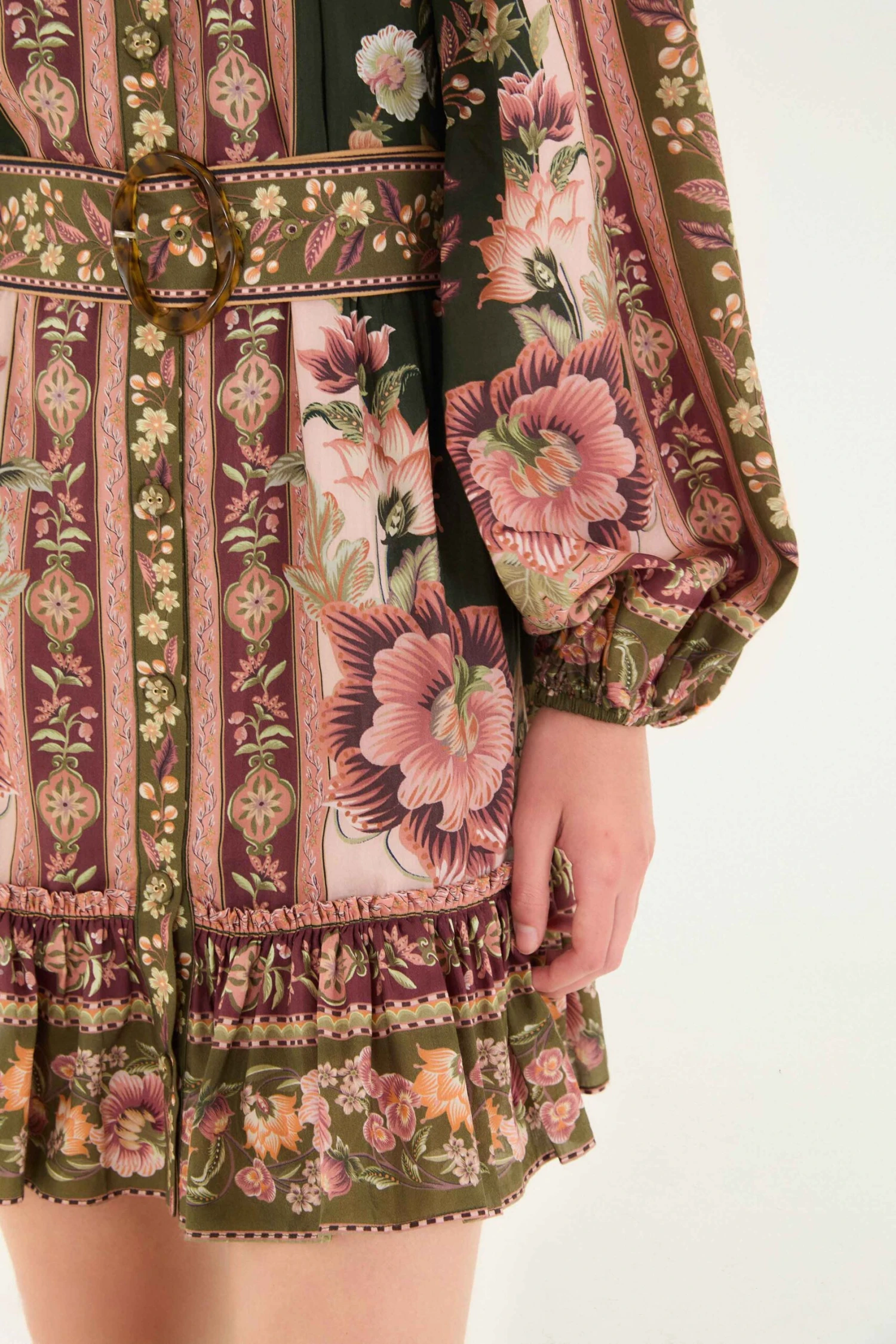 Farm Rio Green Flowering Garden Tree Mini Dress 4 Farm Rio Green Flowering Garden Tree Mini Dress - Image 4