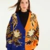Farm Rio Mixed Arabesque Paradise Knit Cardigan