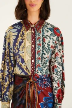 Farm Rio Mixed Navy Winter Lenzing® Ecovero® Viscose Midi Dress 6 Farm Rio Mixed Navy Winter Lenzing® Ecovero® Viscose Midi Dress -Farm Rio farm rio mixed navy winter lenzing ecovero viscose midi dress 340578 2