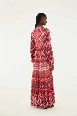Farm Rio Red Graphic Ainika Belted Tiered Maxi Dress 7 Farm Rio Red Graphic Ainika Belted Tiered Maxi Dress -Farm Rio farm rio red graphic ainika belted tiered maxi dress 339938 3